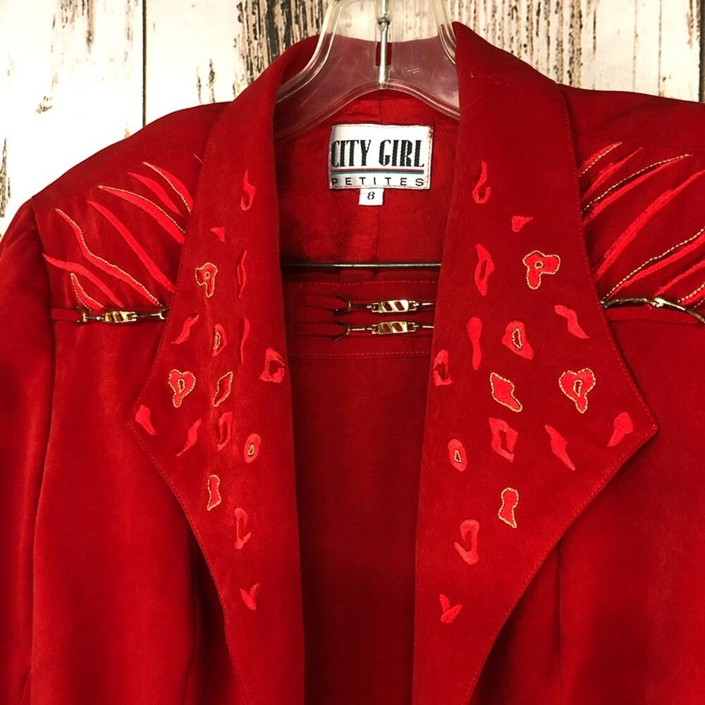 Vintage, City Girl Petites, Jacket & Skirt, Jacket size 8, skirt size 6 - Picture 2 of 8